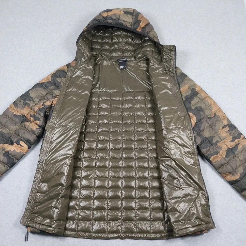 The North Face Puffer Jacket Mens XL Camouflage ThermoBall Eco Hoodie Insulated